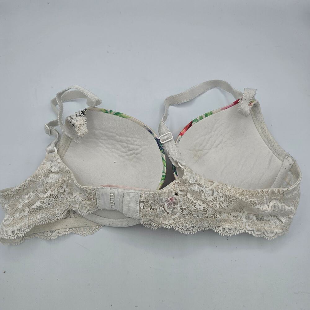 Victoria’s Secret Dream Angels Push-Up Floral Butterfly Rhinestone Lace Bra 34A - Picture 4 of 7